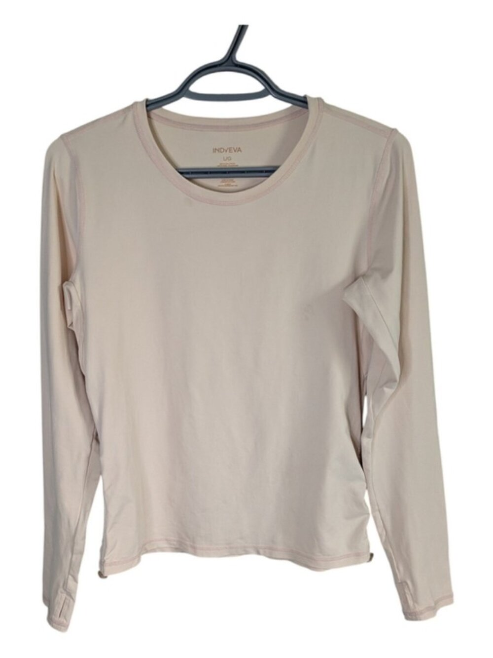 Indyeva Milgin II LT Top Light Blush‎ Pink Ruched Sides Size Large